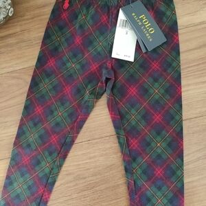 Polo Ralph Lauren Plaid Leggings - Green & Red